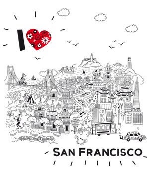 
                  
                    Load image into Gallery viewer, TOTE • I Love SAN FRANCISCO •
                  
                