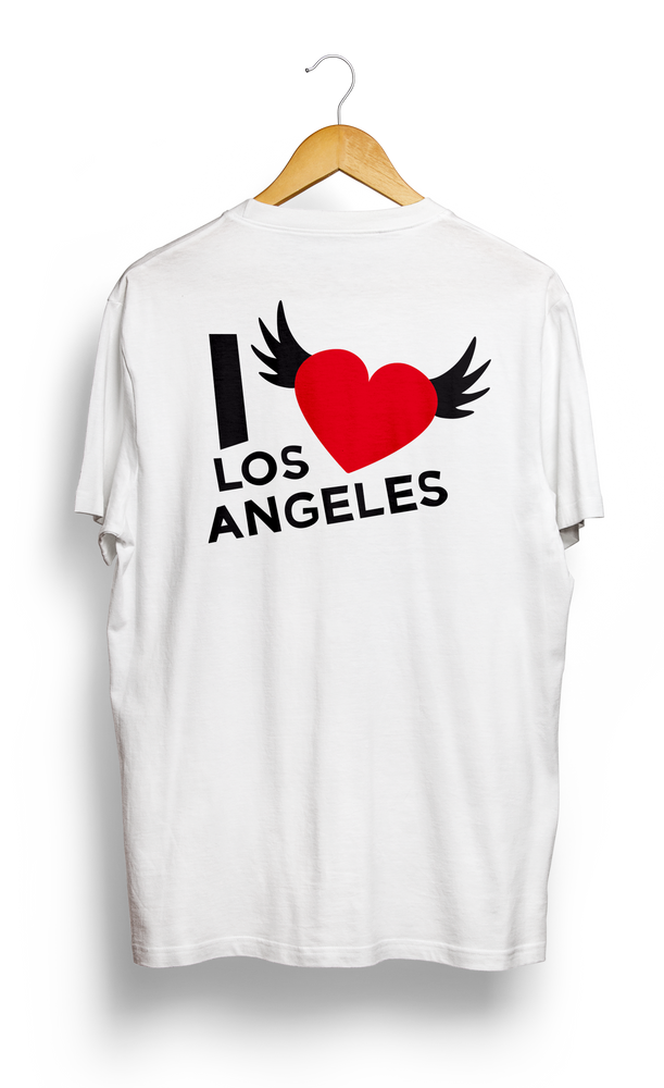 T-SHIRT • I Love LOS ANGELES • LOGO PRINTED FRONT OR BACK SIDE