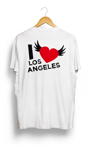
                  
                    Load image into Gallery viewer, T-SHIRT • I Love LOS ANGELES • LOGO PRINTED FRONT OR BACK SIDE
                  
                