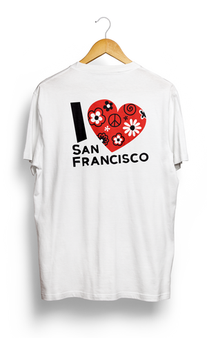 
                  
                    Load image into Gallery viewer, T-SHIRT • I Love SAN FRANCISCO • LOGO PRINTED FRONT OR BACK SIDE
                  
                