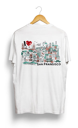 
                  
                    Load image into Gallery viewer, T-SHIRT • I Love SAN FRANCISCO •
                  
                