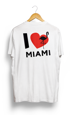 
                  
                    Load image into Gallery viewer, T-SHIRT • I Love MIAMI • LOGO PRINTED FRONT OR BACK SIDE
                  
                